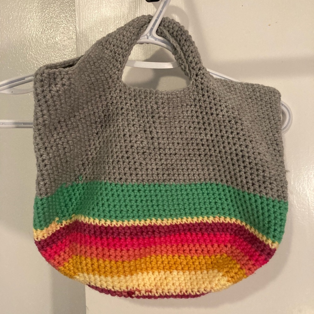 Hand knit bag